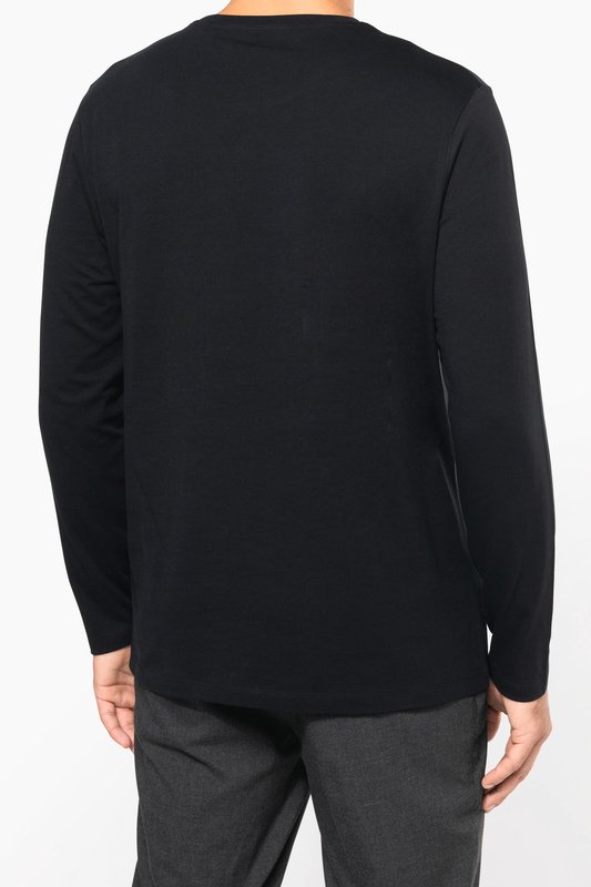 T-shirt Supima® col rond manches longues homme – Image 4