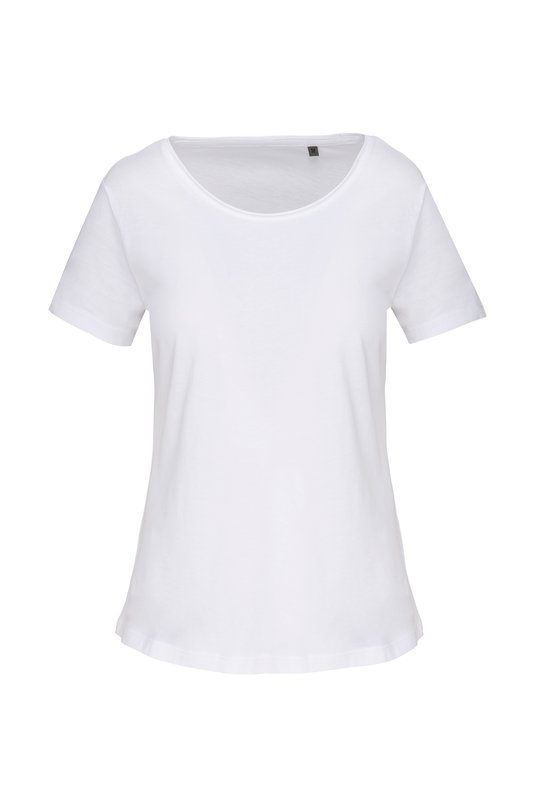 T-shirt Bio col à bords francs manches courtes femme – Image 19