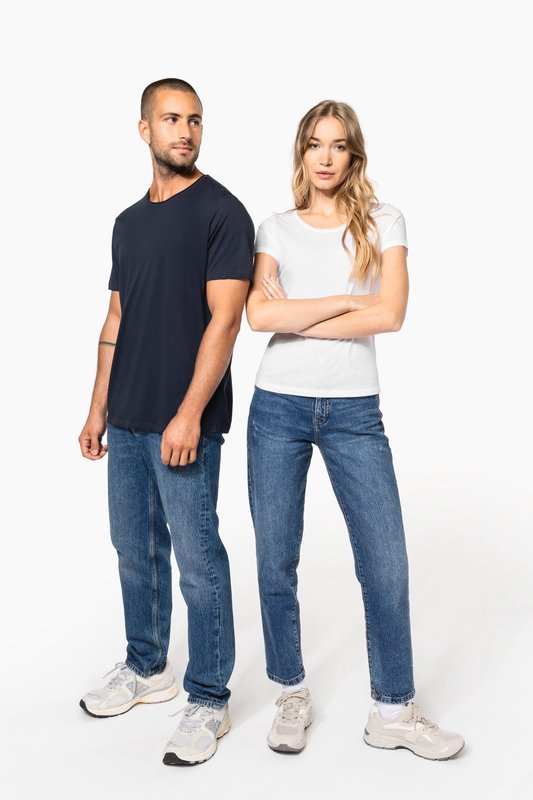 T-shirt Bio col à bords francs manches courtes femme – Image 8