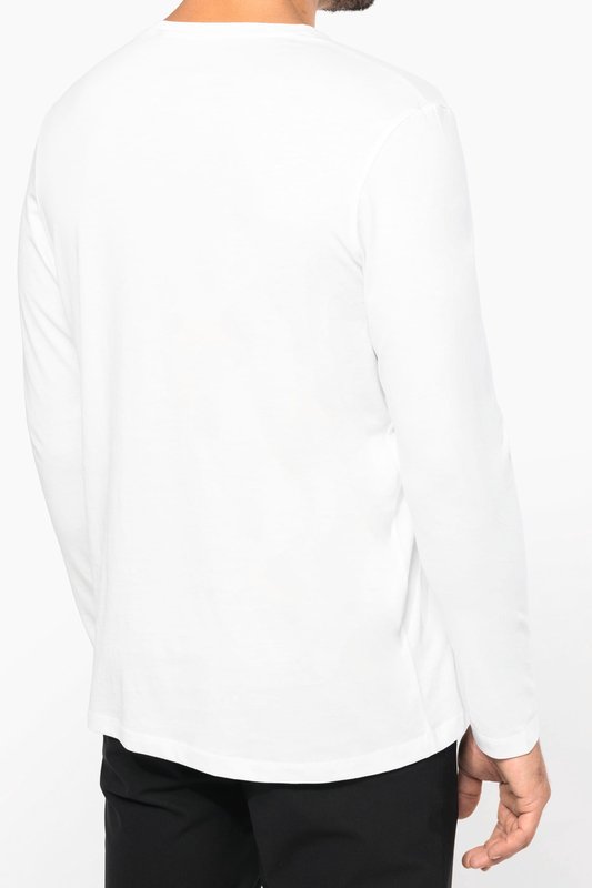 T-shirt Supima® col V manches longues homme – Image 5