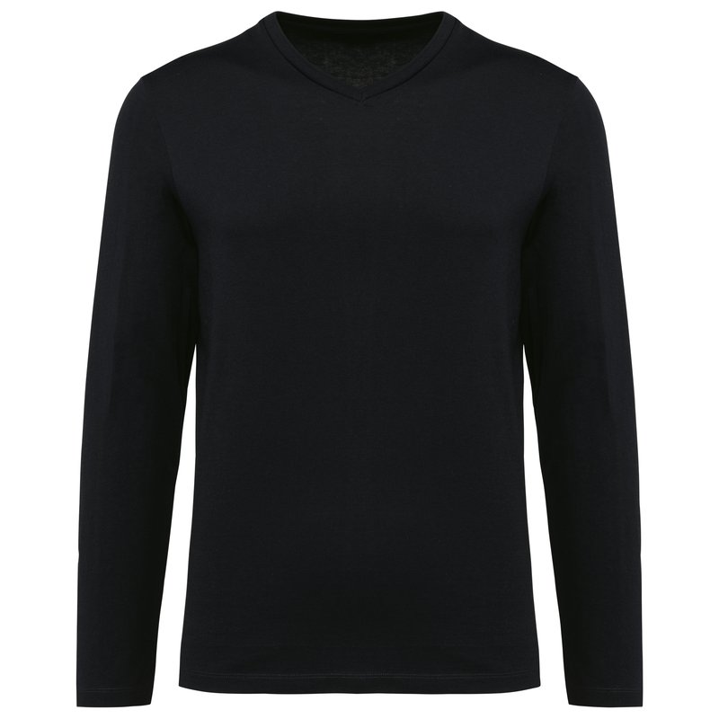 T-shirt Supima® col V manches longues homme – Image 6