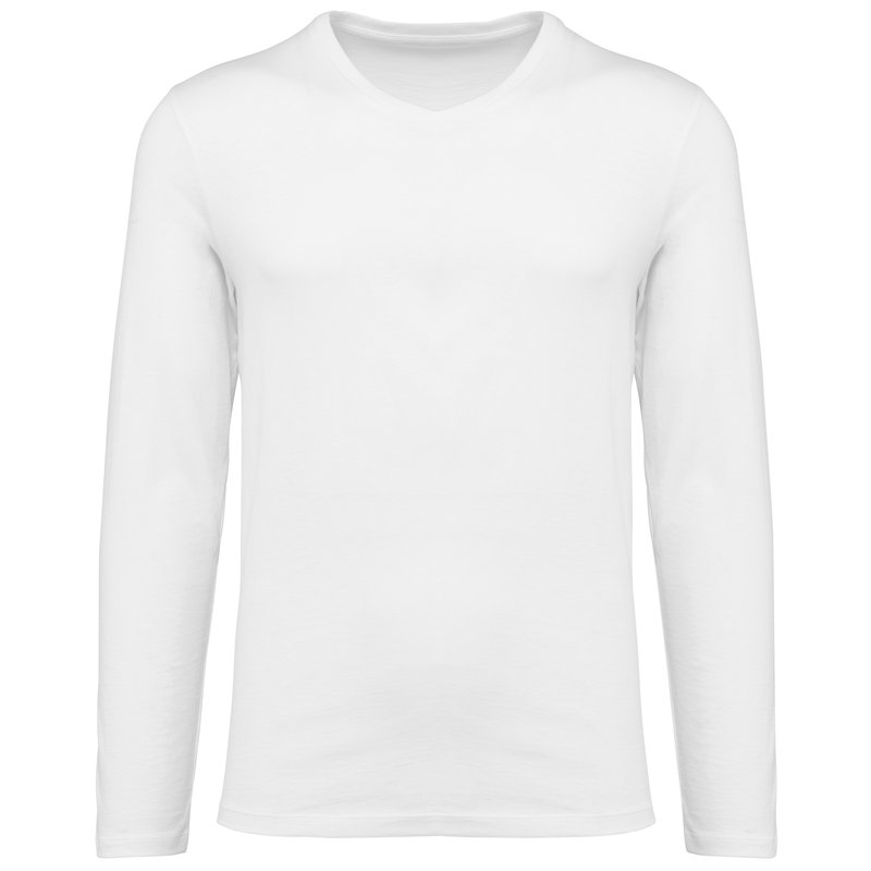 T-shirt Supima® col V manches longues homme – Image 8
