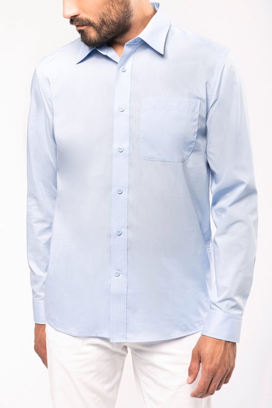 Chemise popeline polycoton entretien facile homme – Image 3
