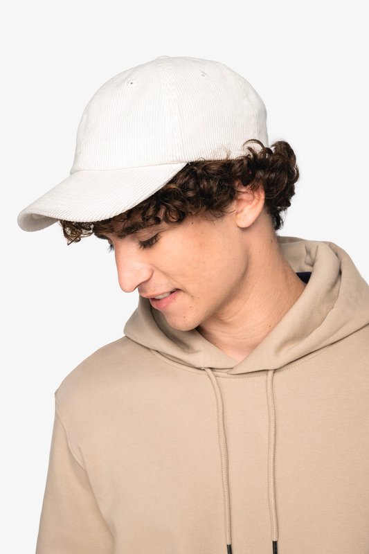 Casquette écoresponsable en velours côtelé 6 panneaux unisexe – Image 4