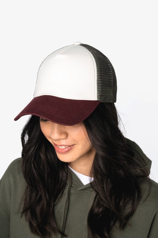 Casquette trucker écoresponsable 5 panneaux unisexe – Image 3