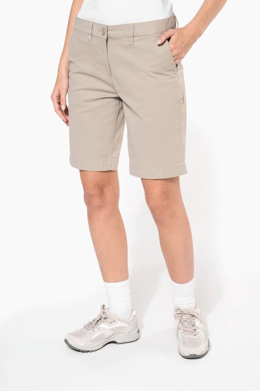 Bermuda chino femme