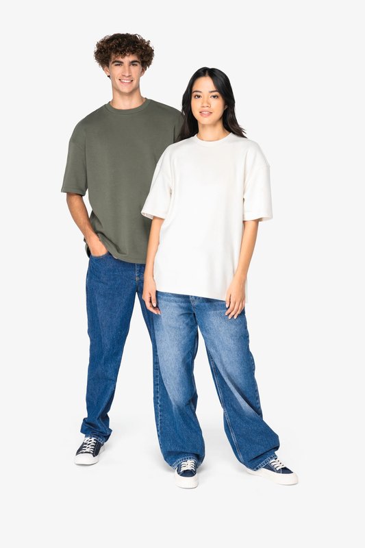 T-shirt écoresponsable oversize French Terry unisexe – Image 3
