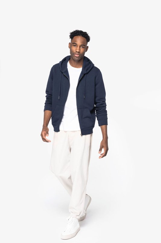 Sweat-shirt écoresponsable zippé à capuche unisexe – Image 12