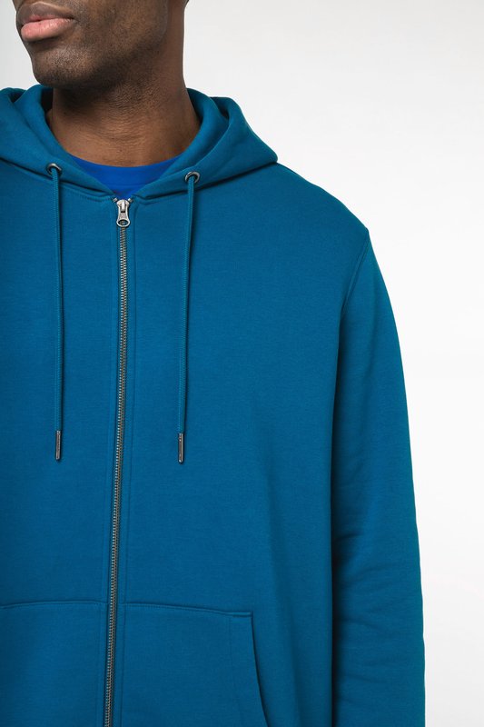 Sweat-shirt écoresponsable zippé à capuche unisexe – Image 7