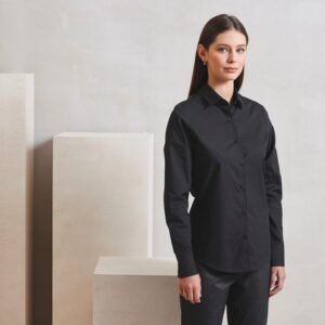 Chemise popeline RECYCLIGHT à manches longues pour femme
