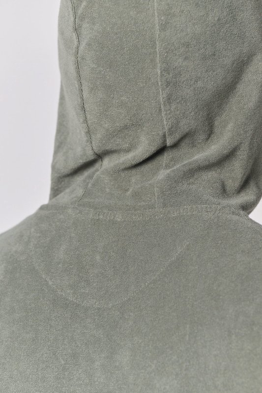 Sweat-shirt écoresponsable en éponge zippé à capuche homme – Image 9