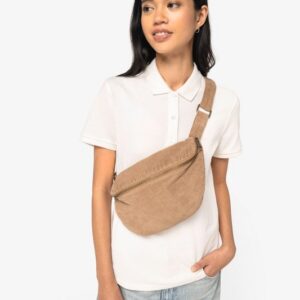 Banane écoresponsable délavée en velours côtelé