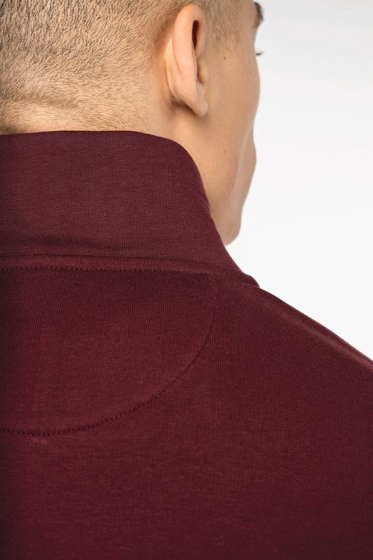 Sweat-shirt écoresponsable à col montant zippé homme – Image 8