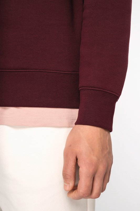 Sweat-shirt écoresponsable à col montant zippé homme – Image 9