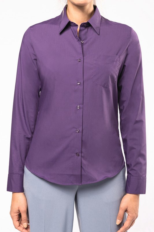 Chemise popeline polycoton entretien facile femme – Image 3