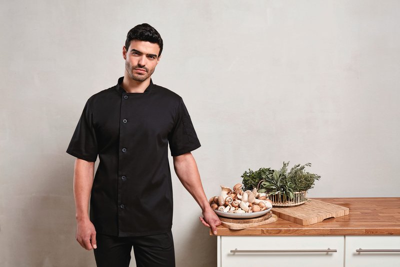Veste chef cuisinier manches courtes "Essential"