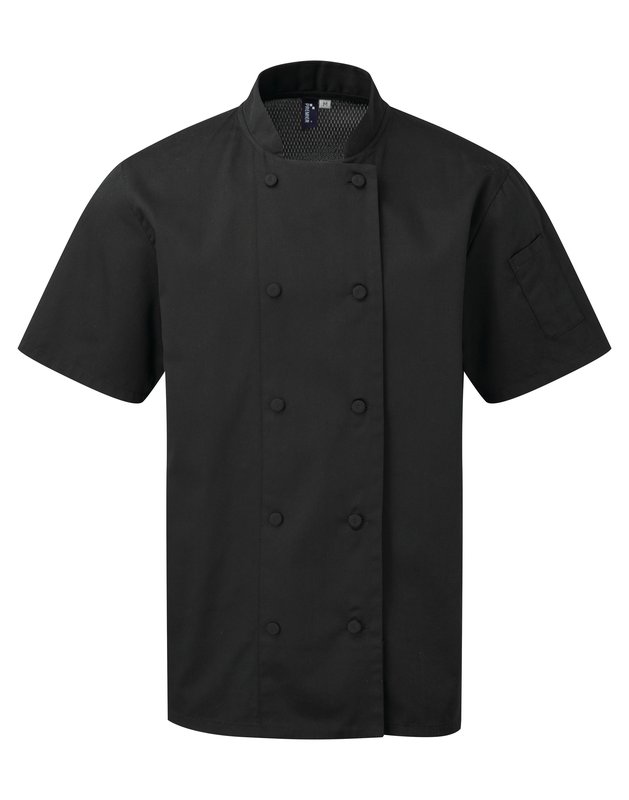Veste chef cuisinier manches courtes Coolchecker® – Image 6