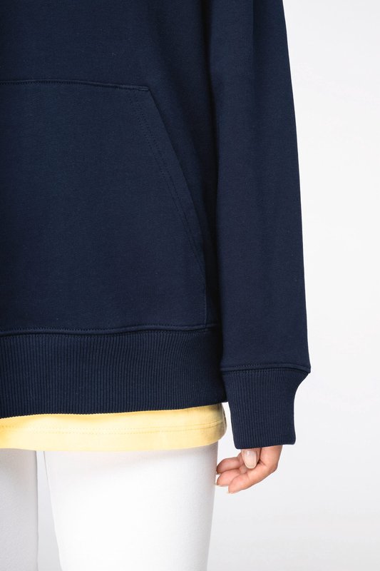 Sweat-shirt écoresponsable à capuche à épaules tombantes French Terry unisexe – Image 10