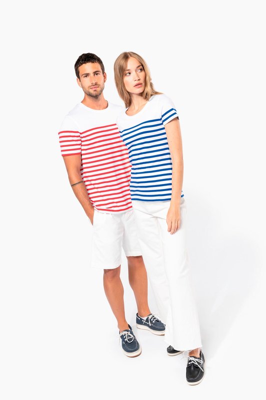 T-shirt marin col rond Bio femme – Image 10