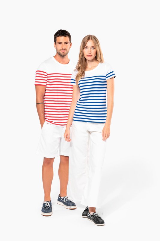 T-shirt marin col rond Bio femme – Image 9