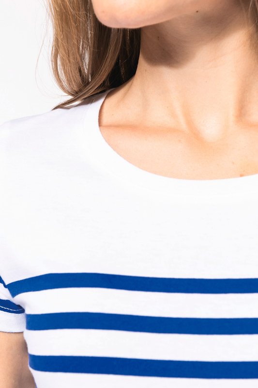 T-shirt marin col rond Bio femme – Image 11