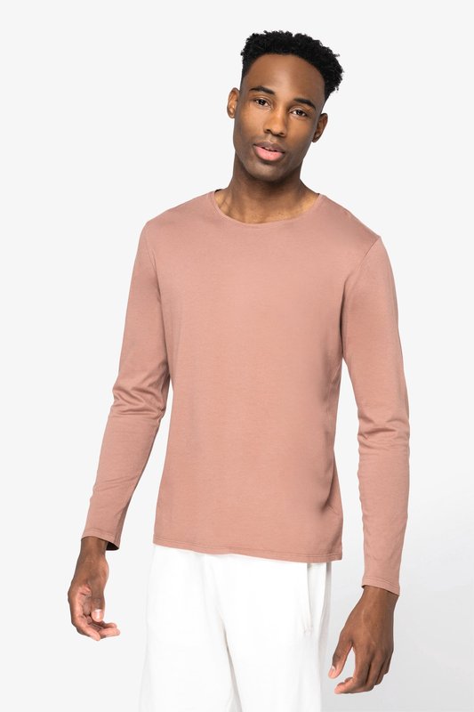 T-shirt écoresponsable délavé manches longues unisexe – Image 4