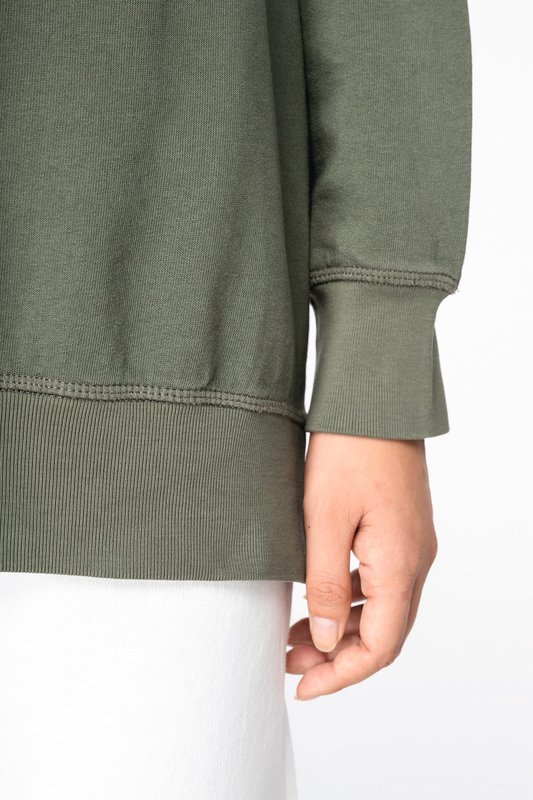 Sweat-shirt écoresponsable à col rond French Terry unisexe – Image 9