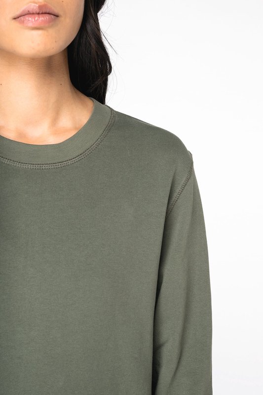 Sweat-shirt écoresponsable à col rond French Terry unisexe – Image 8