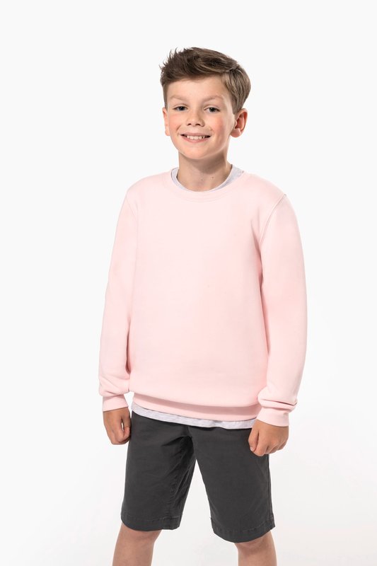 Sweat-shirt écoresponsable col rond enfant