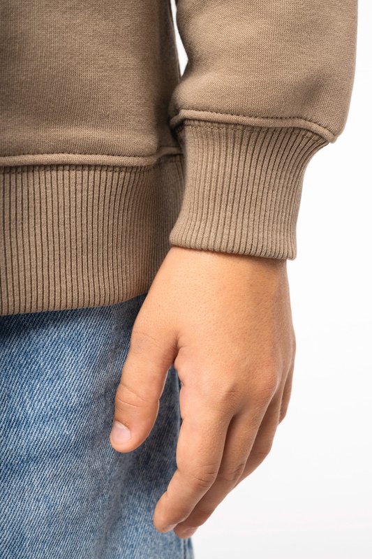 Sweat-shirt écoresponsable à col rond oversize enfant – Image 8