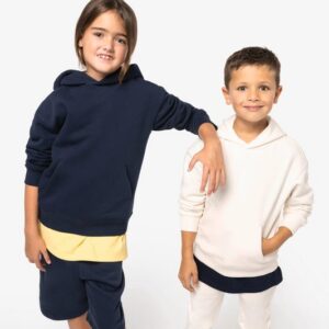 Sweat-shirt écoresponsable à capuche oversize enfant