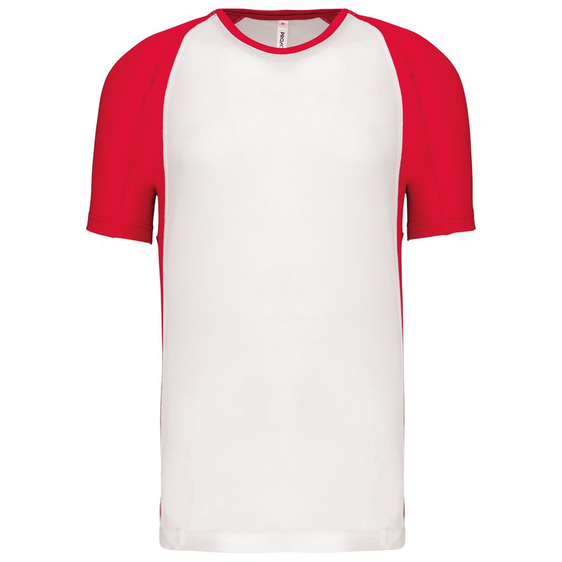 T-shirt de sport bicolore manches courtes unisexe – Image 12
