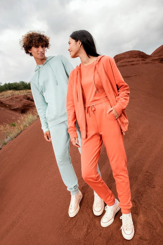 Sweat-shirt écoresponsable zippé à capuche French Terry unisexe – Image 5