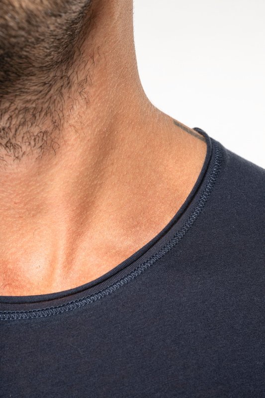 T-shirt Bio col à bords francs manches courtes homme – Image 5