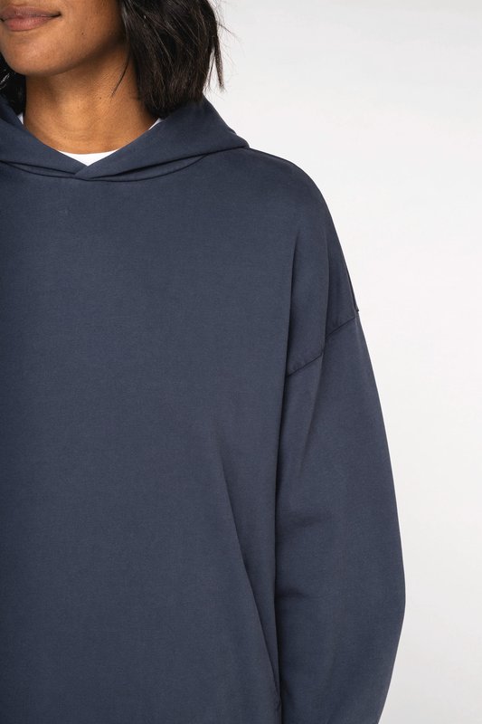 Sweat-shirt écoresponsable à capuche délavé oversize unisexe – Image 8