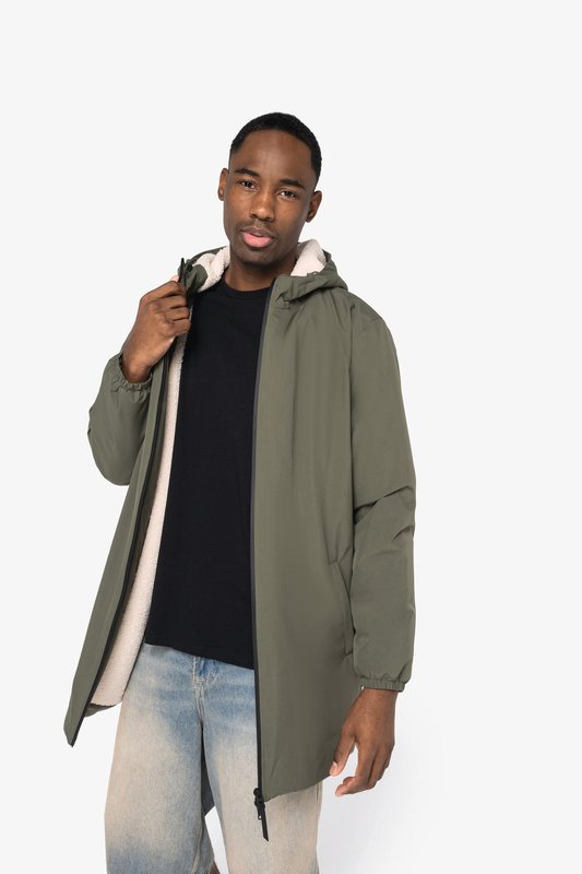 Veste écoresponsable imperméable doublée en sherpa unisexe – Image 4