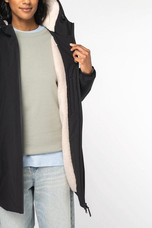 Veste écoresponsable imperméable doublée en sherpa unisexe – Image 8