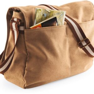 Sac courrier vintage en toile