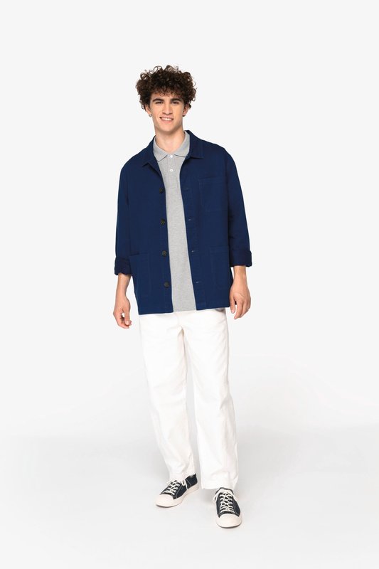 Veste worker écoresponsable délavée homme – Image 3
