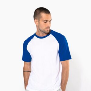 Baseball > t-shirt bicolore manches courtes
