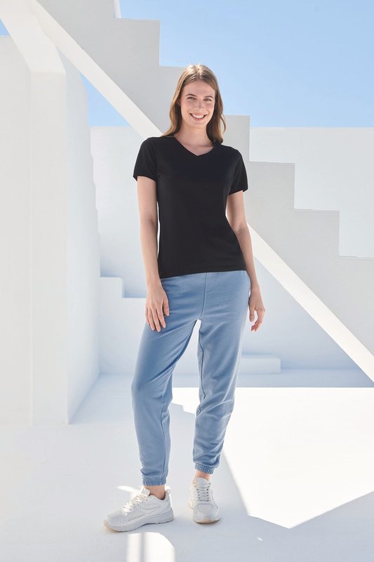 T-shirt femme col v Feel Good