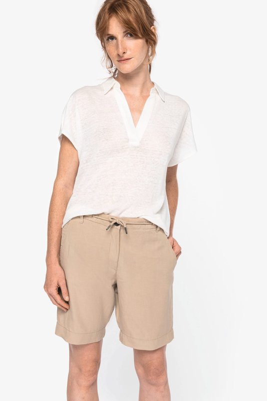 Bermuda en lyocell et lin femme – Image 5