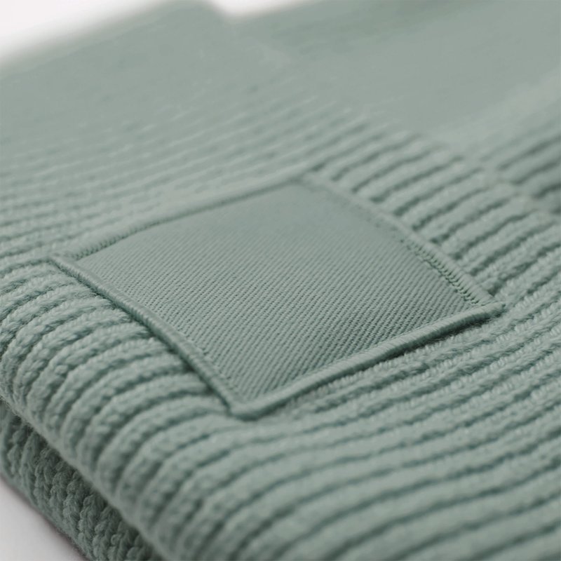 Bonnet à large revers avec patch ton sur ton – Image 8