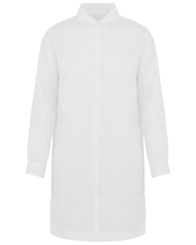 Robe chemise en lin femme