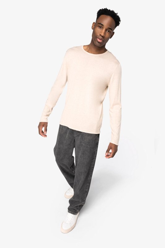 Pull écoresponsable à col rond en lyocell homme – Image 3