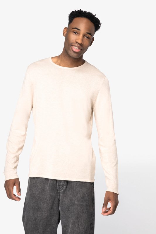 Pull écoresponsable à col rond en lyocell homme