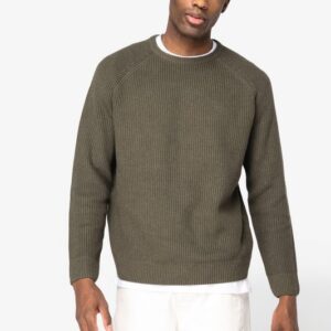 Pull écoresponsable à grosses mailles homme