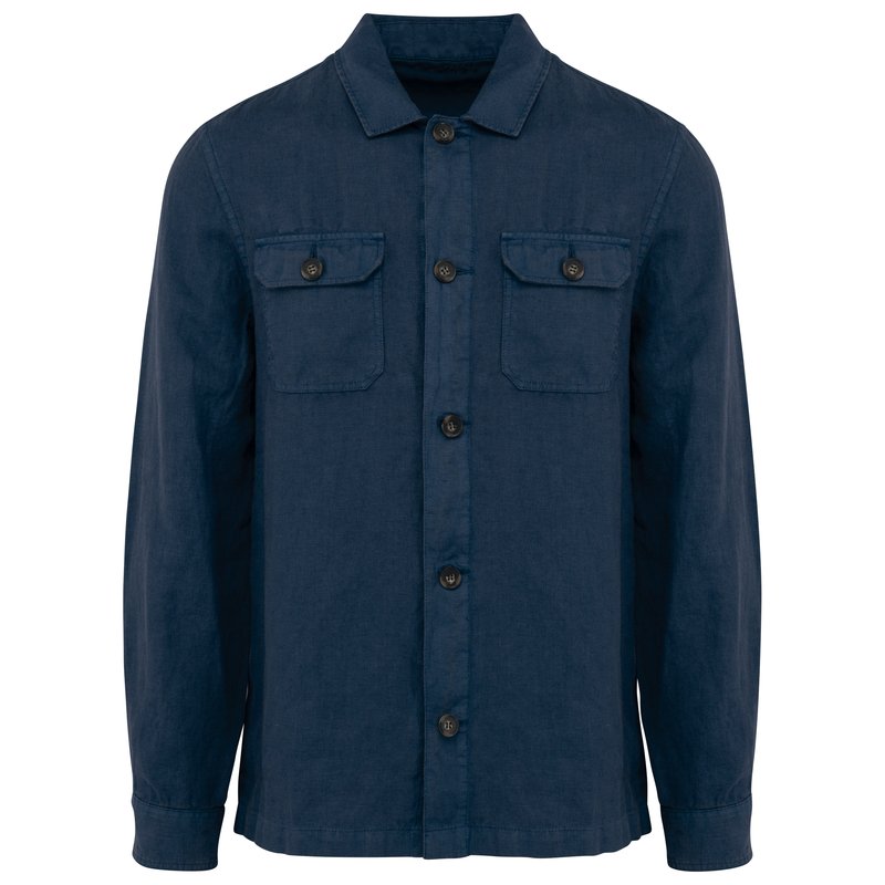 Surchemise délavée en lin homme