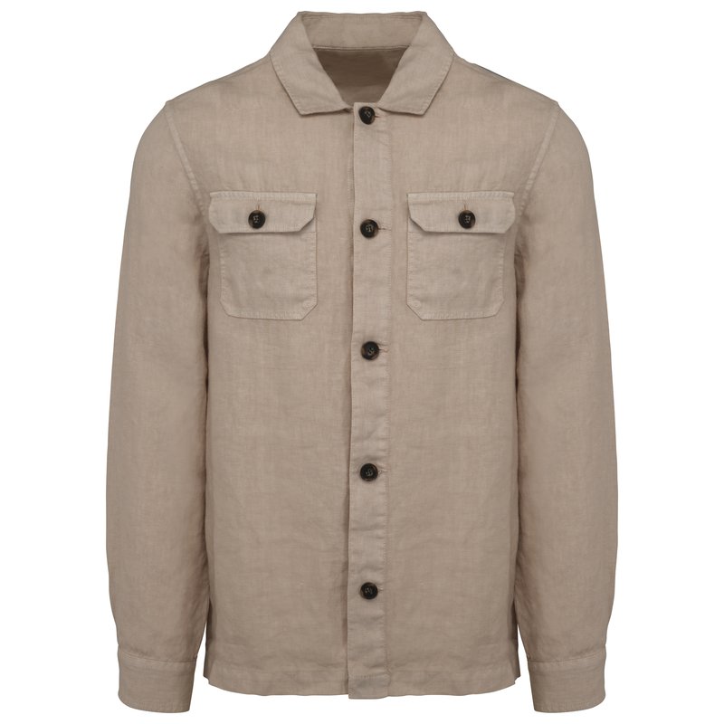 Surchemise délavée en lin homme – Image 2