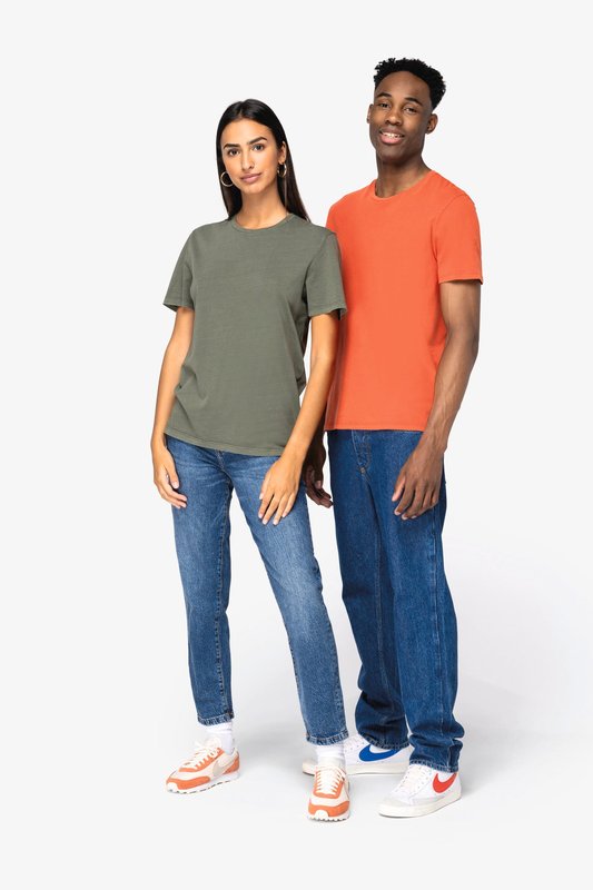 T-shirt écoresponsable délavé unisexe – Image 3